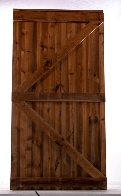 Brown Tongue and Groove Square Top Gate