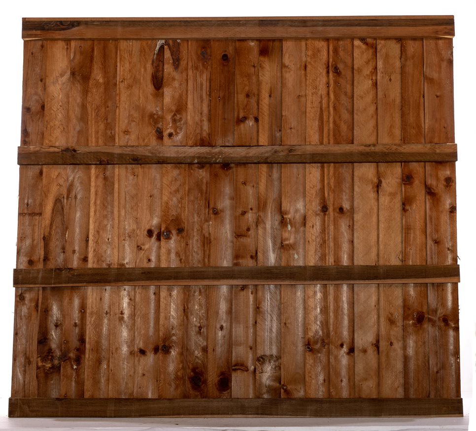 6ft x 5ft 6inch Closeboard Panel Brown