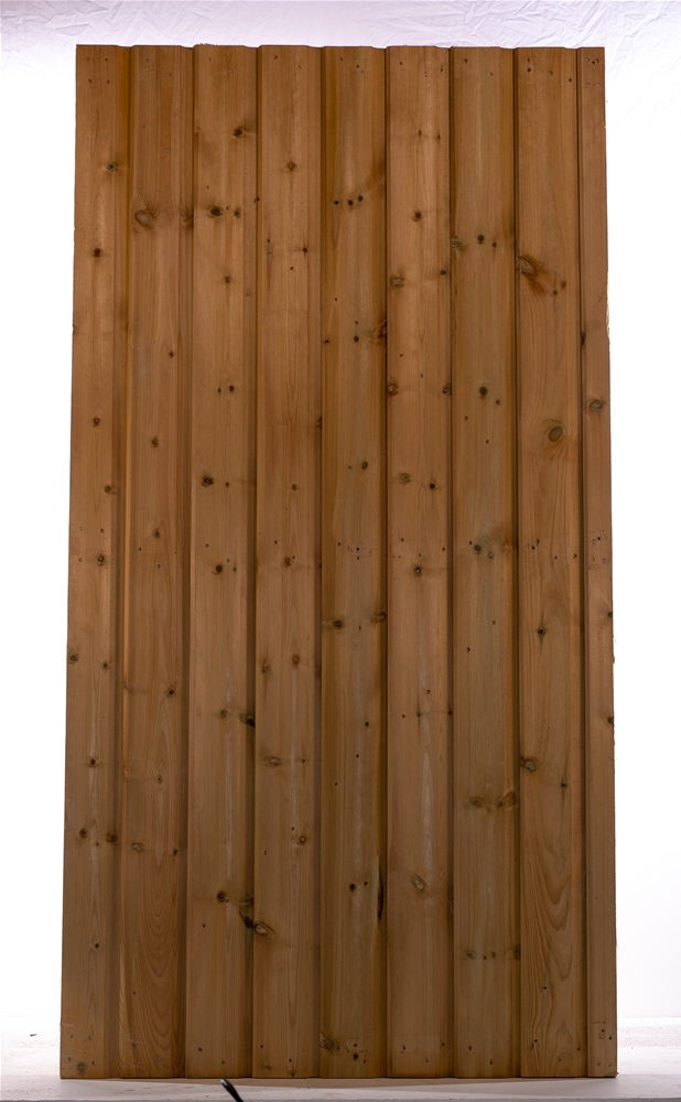 Green Tongue and Groove Framed Square Top Gate