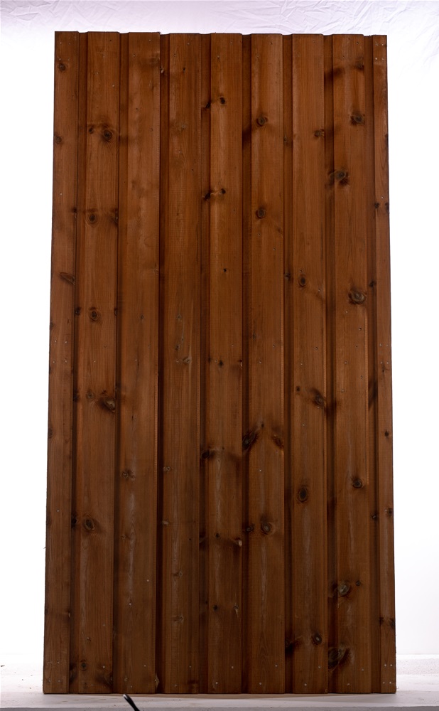 Brown Tongue and Groove Square Top Gate