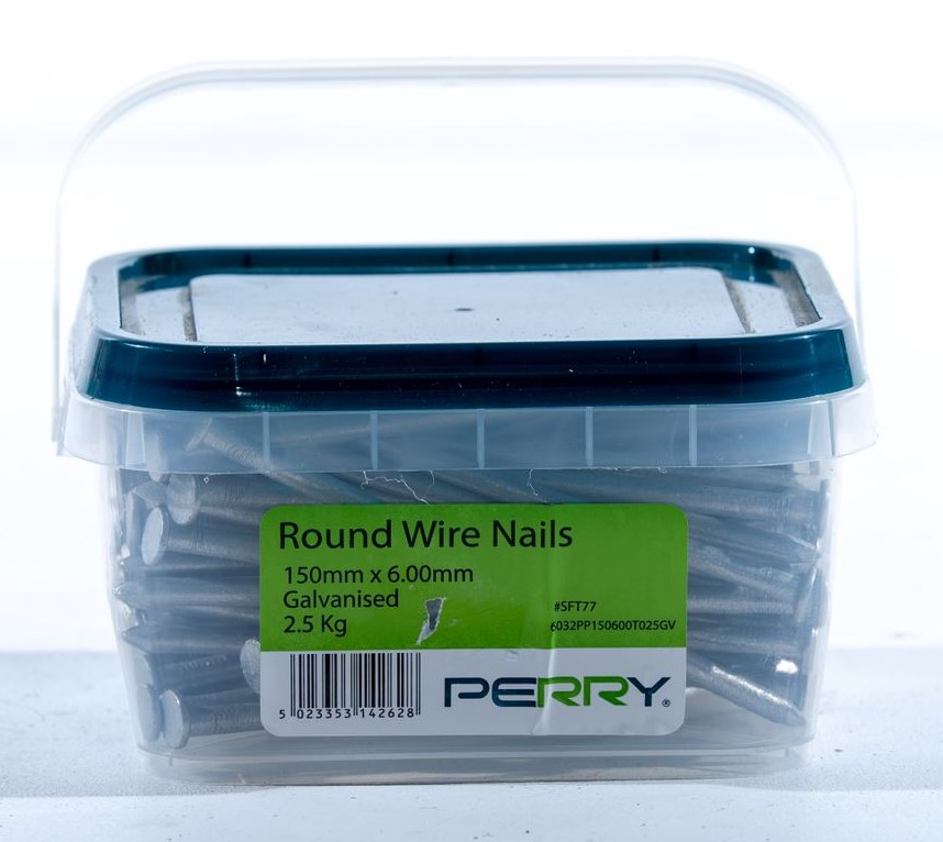 150mm x 6.00mm 2.5kg Round Wire Nails 