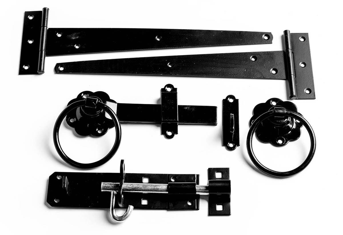 Gate Latch Set - Black