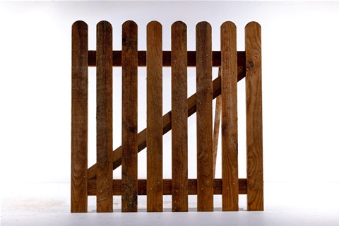 Brown Picket Gates - Pointed or Rounded Top