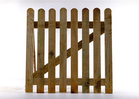 Green Picket Gates - Pointed or Rounded Top